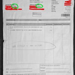 Lumber One Home Center - Proof order was prepaid. Charge should be $173.67