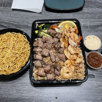 Hibachi Papi - Garlic noodles, Steak and shrimp combo - Teppanyaki Near Me - Los Angeles, California Hibachi Papi - Garlic noodles, Steak and shrimp combo - Teppanyaki Near Me - Los Angeles, California