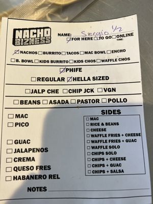 Menu photo 3 Nacho Bizness Monterey, CA Menu photo 3 Nacho Bizness Monterey, CA