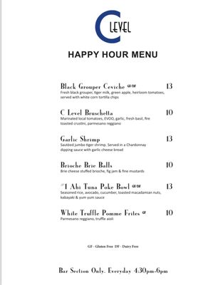 Menu photo 4 C Level Wine Bar Bonita Springs, FL Menu photo 4 C Level Wine Bar Bonita Springs, FL