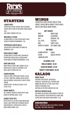 Menu photo 3 Rick's Cafe Americain Starkville, MS Menu photo 3 Rick's Cafe Americain Starkville, MS