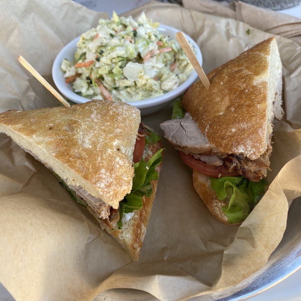 Tinleaf Fresh Kitchen - Char Sui Banh Mi Sandwich - New American Near Me - Carlsbad, California Tinleaf Fresh Kitchen - Char Sui Banh Mi Sandwich - New American Near Me - Carlsbad, California