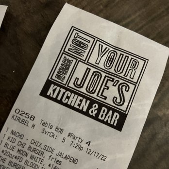 Not Your Average Joe's - Bethesda - Proof of my visit - - New American Near Me - Bethesda, Maryland Not Your Average Joe's - Bethesda - Proof of my visit - - New American Near Me - Bethesda, Maryland