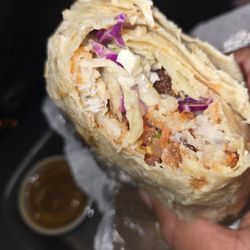 Oscars Taco Shop - Inside of fish burrito