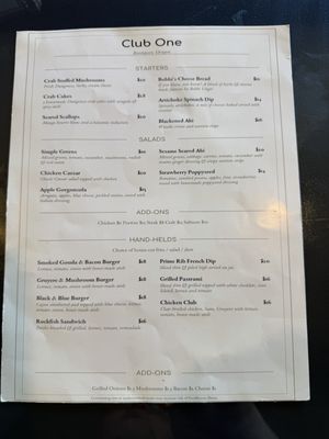 Menu photo 2 Club One Reedsport, OR Menu photo 2 Club One Reedsport, OR