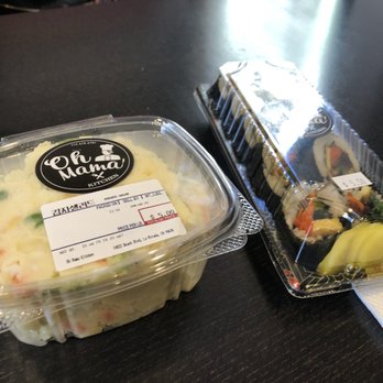 Oh Mama Kitchen - Potato salad ($5.00) & kimbap ($5.50) - Korean Near Me - La Mirada, California