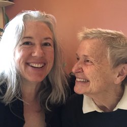 Heartsong Yoga Center - Me (on left) and my East Coast yoga teacher, the fantastic and loving Beth.