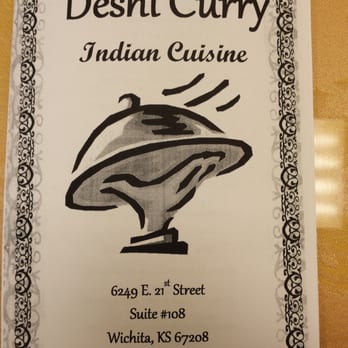 Deshi Curry - Paper menu - Indian Near Me - Wichita, Kansas