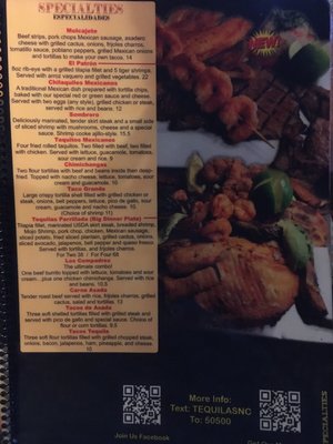 Menu photo 6 Tequilas Bar & Grill Hendersonville, NC