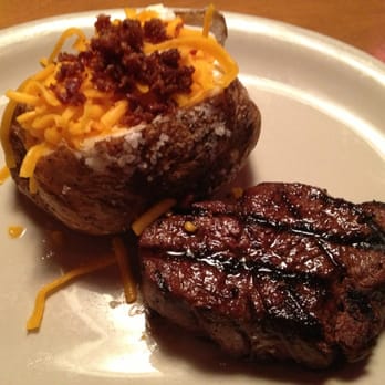 Texas Roadhouse - Dallas 6oz. Filet with a loaded baked potato - Steakhouses Near Me - Aurora, Colorado Texas Roadhouse - Dallas 6oz. Filet with a loaded baked potato - Steakhouses Near Me - Aurora, Colorado