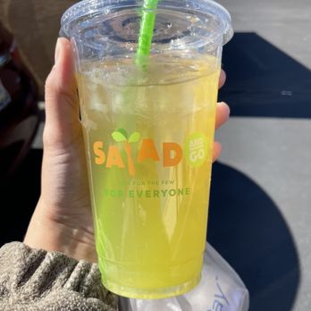 Salad and Go - Cucumber Mint Arnold Palmer w/ Organic Mango Green Tea - Salad Near Me - Scottsdale, Arizona Salad and Go - Cucumber Mint Arnold Palmer w/ Organic Mango Green Tea - Salad Near Me - Scottsdale, Arizona