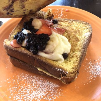 The Hungry Monkey - Stuffed Monkey Sweet Bread French Toast inside view - Breakfast & Brunch Near Me - Newport, Rhode Island