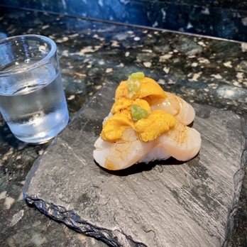 Seabutter - Laguna Beach - Uni on sear scallops! Yes and yes! Plus a little cold saki to wet the whistle. - Japanese Near Me - Laguna Beach, California Seabutter - Laguna Beach - Uni on sear scallops! Yes and yes! Plus a little cold saki to wet the whistle. - Japanese Near Me - Laguna Beach, California