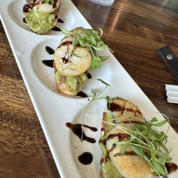 Corner Tavern & Grill - Scallop avocado crostinis - awesome flavors! - Pizza Near Me - Folsom, California