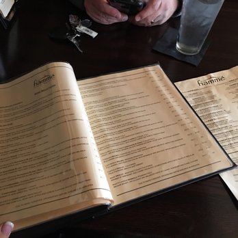 Fiammé - Quite an extensive wine list - Pizza Near Me - Naperville, Illinois
