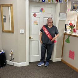 Daniel P Lawless, DMD - Hilton Head Dental - Yolanda celebrating
