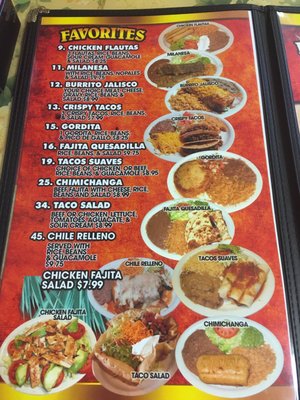 Menu photo 2 Taqueria Jalisco 3 San Antonio, TX