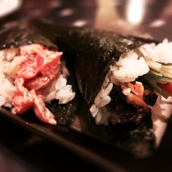 Yui Marlu - Spicy tuna and salmon hand roll - Japanese Near Me - Fair Oaks, California Yui Marlu - Spicy tuna and salmon hand roll - Japanese Near Me - Fair Oaks, California