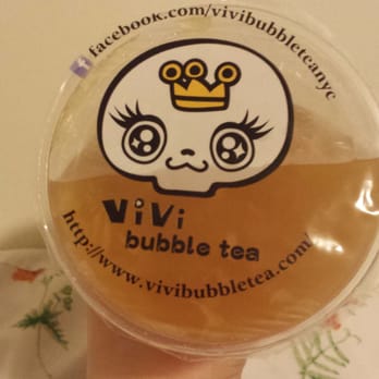 ViVi Bubble Tea - Cute lid.. - Bubble Tea Near Me - Brooklyn, New York