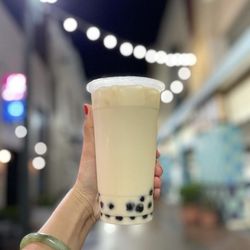 Dessert Republic - Green Milk Tea with boba