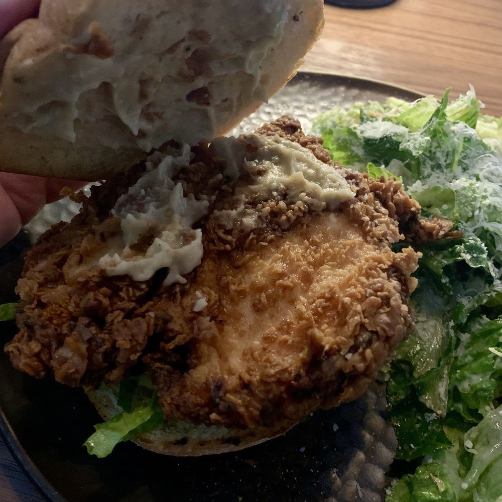 Aftermath Kitchen & Bar - Crispy Chicken Sandwich - New American Near Me - Phoenix, Arizona Aftermath Kitchen & Bar - Crispy Chicken Sandwich - New American Near Me - Phoenix, Arizona