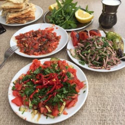 Birbiçer - Complimentary salads w Ayran drink