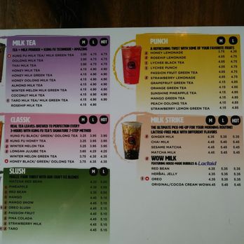 Kung Fu Tea - Current menu 7-19-2020 - Bubble Tea Near Me - Hillsboro, Oregon Kung Fu Tea - Current menu 7-19-2020 - Bubble Tea Near Me - Hillsboro, Oregon