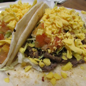 El Emperador Mexican Restaurant - Two Tacos Al Carbon with Cheese - - Mexican Near Me - Tomball, Texas