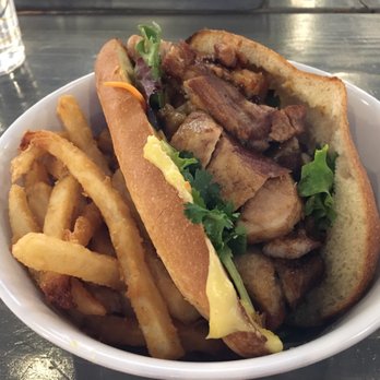 The Block - Pork belly bahn mi from Balo Kitchen - highly recommend! - Asian Fusion Near Me - Annandale, Virginia
