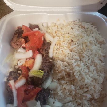 La Marsa South Lyon - Lamb Kabob, covered in raw onion and tomato, tiny weird piece of lettuce $25 - Mediterranean Near Me - South Lyon, Michigan La Marsa South Lyon - Lamb Kabob, covered in raw onion and tomato, tiny weird piece of lettuce $25 - Mediterranean Near Me - South Lyon, Michigan