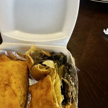 Woos and Keems - a meal in a styrofoam container - Soul Food Near Me - Cheraw, South Carolina