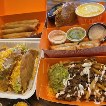 Roll Em Up Taquitos - Taquitos (flour), tacos, asada fries, esquite - Fast Food Near Me - Los Angeles, California Roll Em Up Taquitos - Taquitos (flour), tacos, asada fries, esquite - Fast Food Near Me - Los Angeles, California