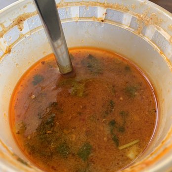 Issaya Thai Cuisine - Tom Yum Noodle, noodles came on the side. - Thai Near Me - Shoreline, Washington Issaya Thai Cuisine - Tom Yum Noodle, noodles came on the side. - Thai Near Me - Shoreline, Washington