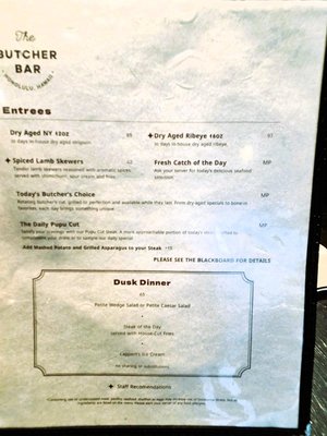 Menu photo 2 The Butcher Bar Honolulu, HI