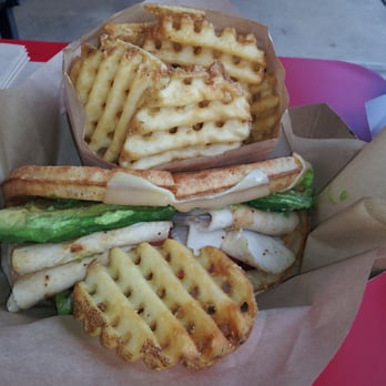 Bruxie - Waffle Fries and Turkey Sandwich - Sandwiches Near Me - Orange, California