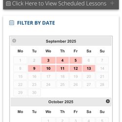 911 Driving School of Tacoma - This is what the online schedule looks like every time I check.