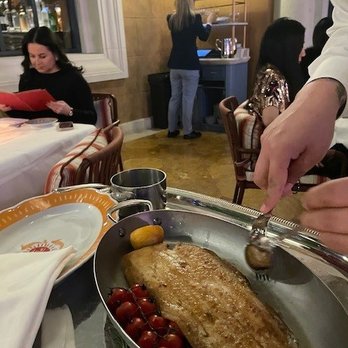 Carbone Riviera - Dover Sole deboned tableside - Italian Near Me - Las Vegas, Nevada