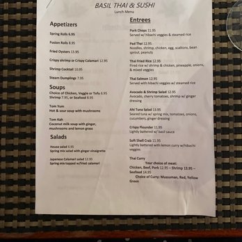 Basil Thai & Sushi - Menu - Asian Fusion Near Me - Brunswick, Georgia Basil Thai & Sushi - Menu - Asian Fusion Near Me - Brunswick, Georgia