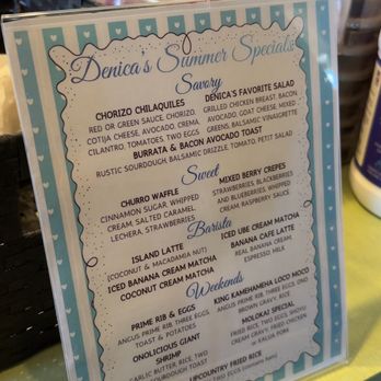 Denica's Real Food Kitchen - summer special's menu - Breakfast & Brunch Near Me - Castro Valley, California