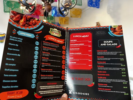 Menu photo 3 México Mi Amor Lexington, KY