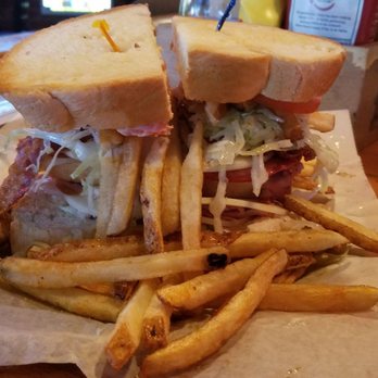 Oscar's Food & Spirits - Oscar Club..huge but fries are soggy. Request them extra crispy. - American Near Me - North Myrtle Beach, South Carolina
