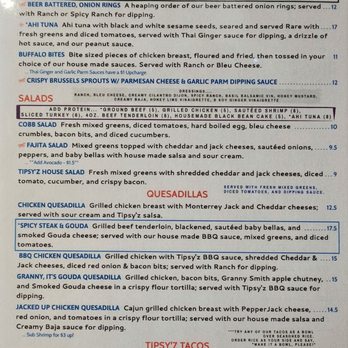 Tipsy'z Tavern & Grill - Menu - New American Near Me - High Point, North Carolina Tipsy'z Tavern & Grill - Menu - New American Near Me - High Point, North Carolina