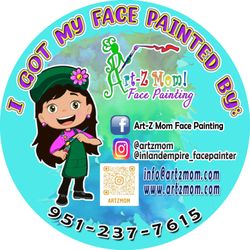Art-Z Mom Face Painting - New stickers/ and my new character!