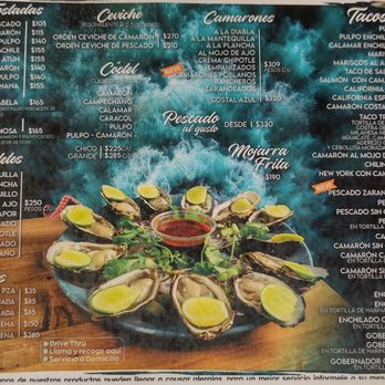 Titos - Other side of the menu - Seafood Near Me - Tijuana, BCN