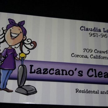Lazcano's Cleaning - This is our card to call us - Office Cleaning Near Me - Corona, California