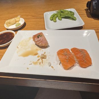 SUGARFISH | Soho - Albacore Sushi (2-Pc) Salmon Sushi (2-Pieces) - Sushi Bars Near Me - New York, New York SUGARFISH | Soho - Albacore Sushi (2-Pc) Salmon Sushi (2-Pieces) - Sushi Bars Near Me - New York, New York