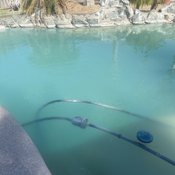 Paradigm Pool Care - After I went to Leslie's and bought the chemicals myself. After 20min of application of chemicals - Pool Cleaners Near Me