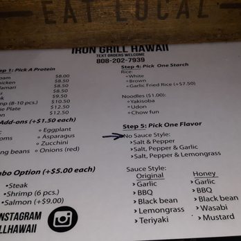 Iron Grill Hawaii - Iron grill wagon.  Near Don Quiote parking lot. - Food Trucks Near Me - Honolulu, Hawaii