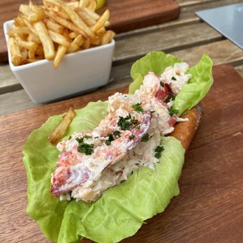 Lobster Burger Bar - Lobster roll and a side of fries - Bars Near Me - Toronto, Ontario Lobster Burger Bar - Lobster roll and a side of fries - Bars Near Me - Toronto, Ontario
