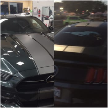 Wrap Works - 2015 GT Mustang/ Guard Metallic w/ new stripes - Auto Customization Near Me - San Clemente, California Wrap Works - 2015 GT Mustang/ Guard Metallic w/ new stripes - Auto Customization Near Me - San Clemente, California